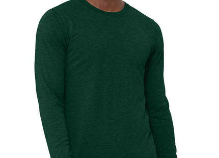 BELLA+CANVAS Unisex Triblend Long Sleeve Tee BC3513 Emerald Triblend