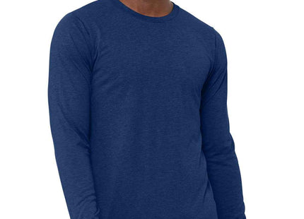 BELLA+CANVAS Unisex Triblend Long Sleeve Tee BC3513 Navy Triblend