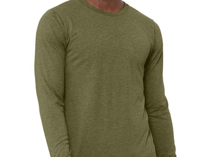 BELLA+CANVAS Unisex Triblend Long Sleeve Tee BC3513 Olive Triblend
