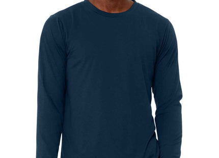 BELLA+CANVAS Unisex Triblend Long Sleeve Tee BC3513 Solid Navy Triblend