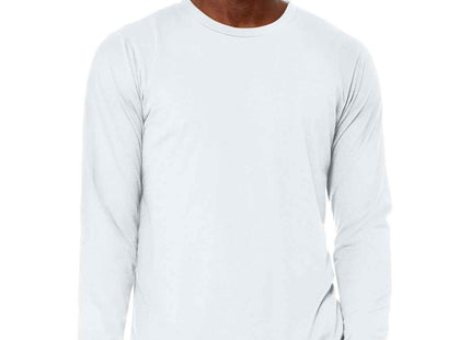 BELLA+CANVAS Unisex Triblend Long Sleeve Tee BC3513 Solid White Triblend