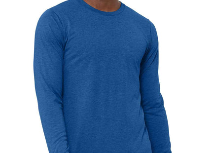 BELLA+CANVAS Unisex Triblend Long Sleeve Tee BC3513 True Royal Triblend