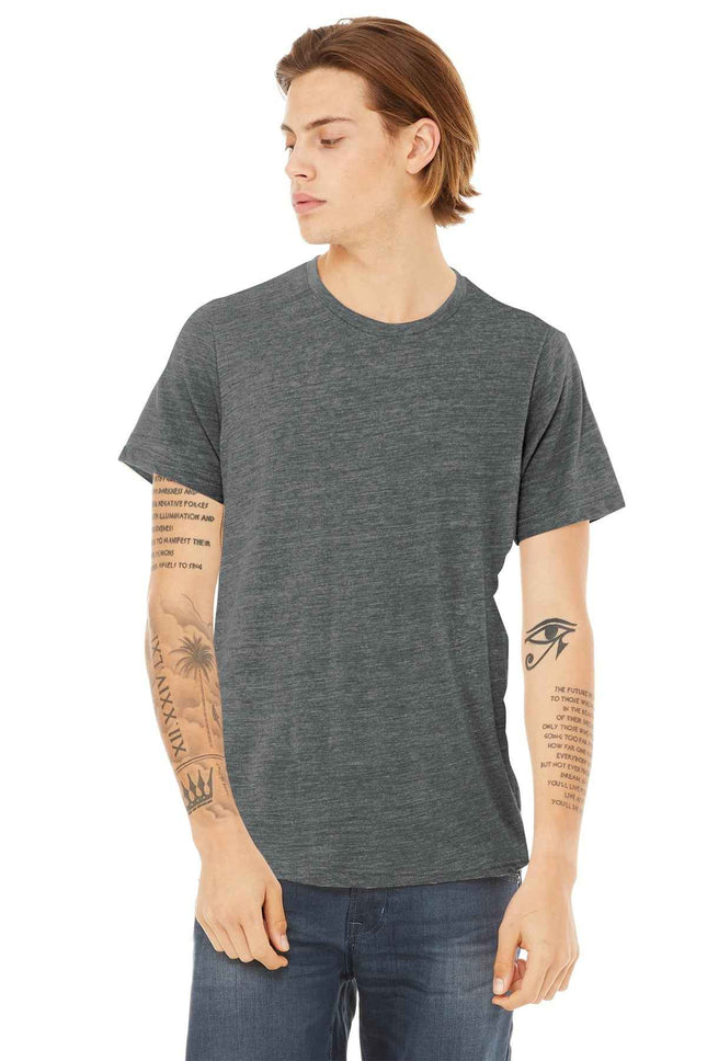 BELLA+CANVAS Unisex PolyCotton Short Sleeve Tee BC3650 Asphalt Slub