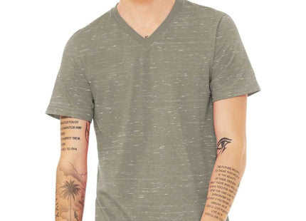 BELLA+CANVAS Unisex Textured Jersey VNeck Tee BC3655 Stone Marble