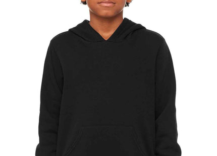 BELLA+CANVAS Youth Sponge Fleece Pullover Hoodie BC3719Y Black