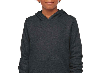 BELLA+CANVAS Youth Sponge Fleece Pullover Hoodie BC3719Y Dark Grey Heather