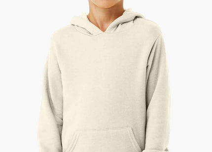 BELLA+CANVAS Youth Sponge Fleece Pullover Hoodie BC3719Y Natural