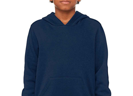 BELLA+CANVAS Youth Sponge Fleece Pullover Hoodie BC3719Y Navy