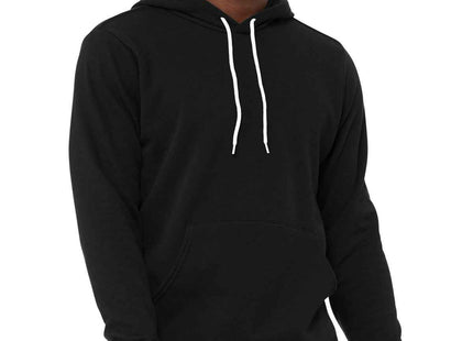 BELLA+CANVAS Unisex Sponge Fleece Pullover Hoodie BC3719 DTG Black
