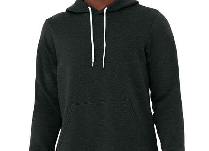 BELLA+CANVAS Unisex Sponge Fleece Pullover Hoodie BC3719 Black Heather