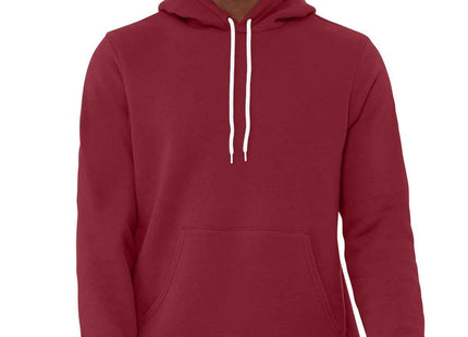 BELLA+CANVAS Unisex Sponge Fleece Pullover Hoodie BC3719 Cardinal