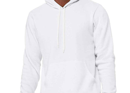 BELLA+CANVAS Unisex Sponge Fleece Pullover Hoodie BC3719 DTG White