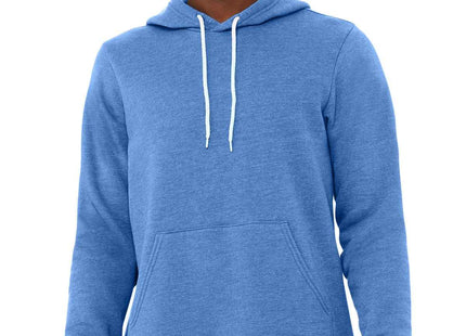 BELLA+CANVAS Unisex Sponge Fleece Pullover Hoodie BC3719 Heather Columbia Blue