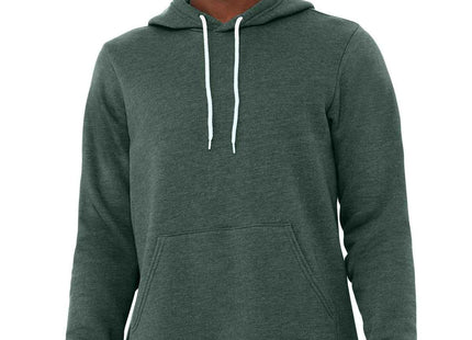 BELLA+CANVAS Unisex Sponge Fleece Pullover Hoodie BC3719 Heather Forest