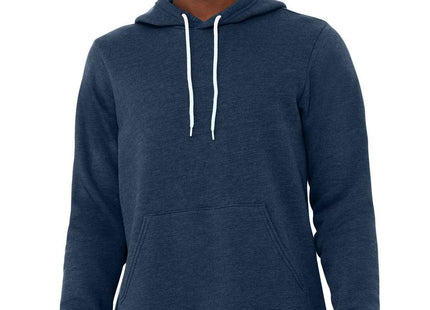 BELLA+CANVAS Unisex Sponge Fleece Pullover Hoodie BC3719 Heather Navy