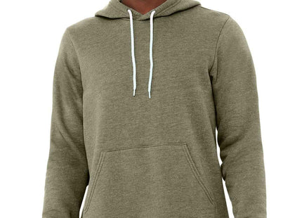 BELLA+CANVAS Unisex Sponge Fleece Pullover Hoodie BC3719 Heather Olive