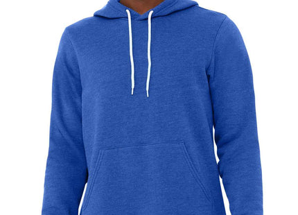 BELLA+CANVAS Unisex Sponge Fleece Pullover Hoodie BC3719 Heather True Royal