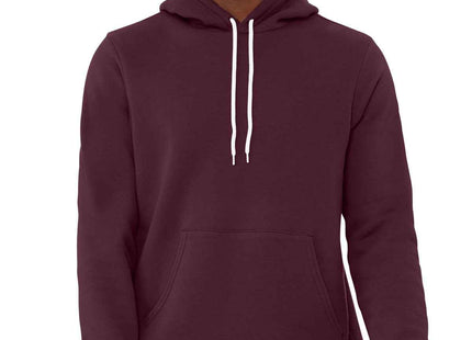 BELLA+CANVAS Unisex Sponge Fleece Pullover Hoodie BC3719 Maroon