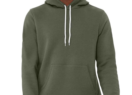 BELLA+CANVAS Unisex Sponge Fleece Pullover Hoodie BC3719 Military Green