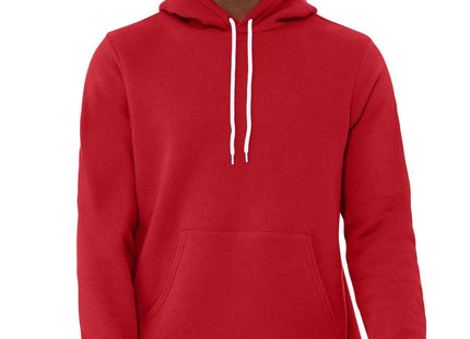 BELLA+CANVAS Unisex Sponge Fleece Pullover Hoodie BC3719 Red