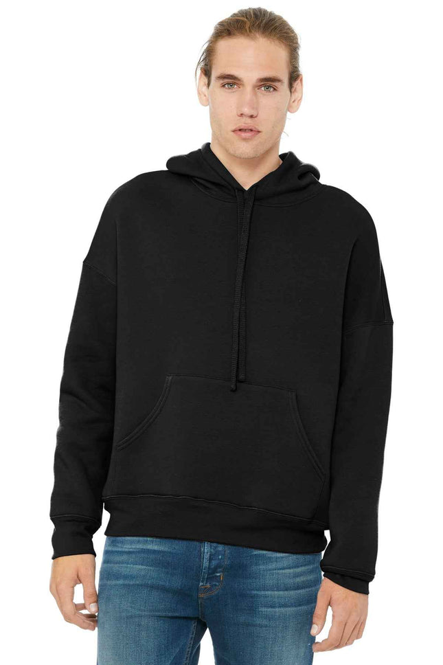 BELLA+CANVAS Unisex Sponge Fleece Pullover DTM Hoodie BC3729 Black