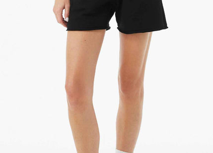 BELLA+CANVAS Women's Cutoff Sweatshort BC3787 Black