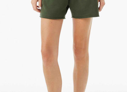 BELLA+CANVAS Women's Cutoff Sweatshort BC3787 Military Green