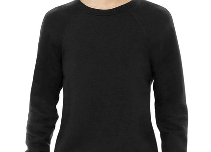 BELLA+CANVAS Unisex Sponge Fleece Raglan Sweatshirt BC3901 Black