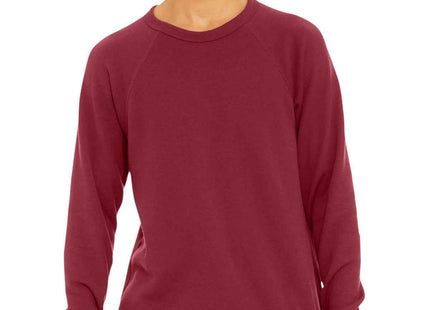 BELLA+CANVAS Unisex Sponge Fleece Raglan Sweatshirt BC3901 Cardinal