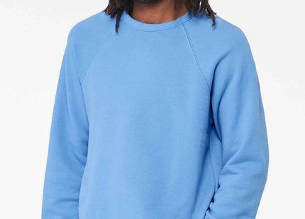 BELLA+CANVAS Unisex Sponge Fleece Raglan Sweatshirt BC3901 Carolina Blue