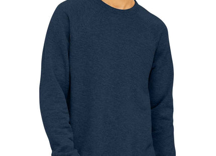 BELLA+CANVAS Unisex Sponge Fleece Raglan Sweatshirt BC3901 Heather Navy