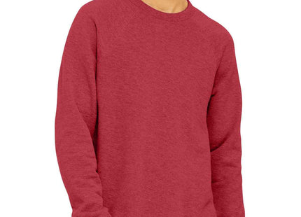 BELLA+CANVAS Unisex Sponge Fleece Raglan Sweatshirt BC3901 Heather Red