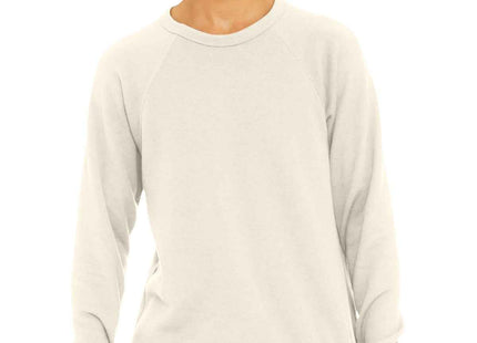 BELLA+CANVAS Unisex Sponge Fleece Raglan Sweatshirt BC3901 Natural