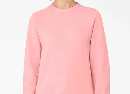 BELLA+CANVAS Unisex Sponge Fleece Raglan Sweatshirt BC3901 Pink