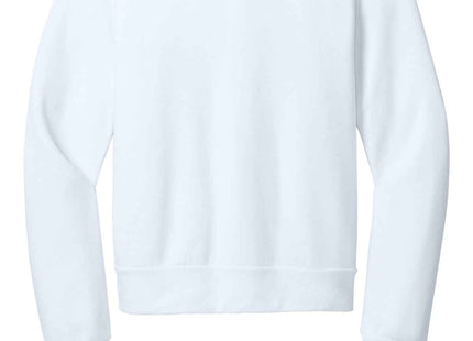 BELLA+CANVAS Unisex Sponge Fleece Classic Crewneck Sweatshirt BC3911 White