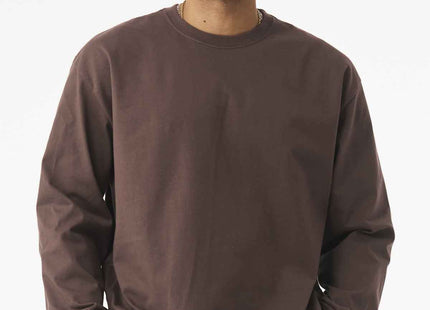 BELLA+CANVAS Unisex 75Ounce Heavyweight Long Sleeve Tee BC4651 Cocoa