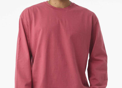 BELLA+CANVAS Unisex 75Ounce Heavyweight Long Sleeve Tee BC4651 Vintage Red