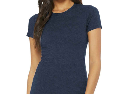 BELLA+CANVAS Women's Slim Fit Tee BC6004 Heather Navy