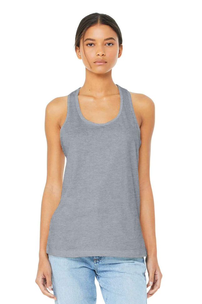 BELLA+CANVAS Women's Jersey Racerback Tank BC6008 Athletic Heather