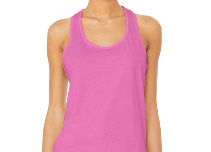 BELLA+CANVAS Women's Jersey Racerback Tank BC6008 Charity Pink