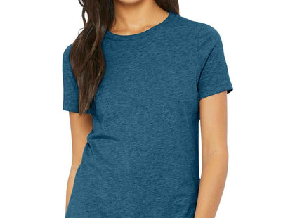 BELLA+CANVAS Women's Relaxed CVC Tee BC6400CVC Heather Deep Teal