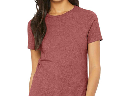 BELLA+CANVAS Women's Relaxed CVC Tee BC6400CVC Heather Mauve