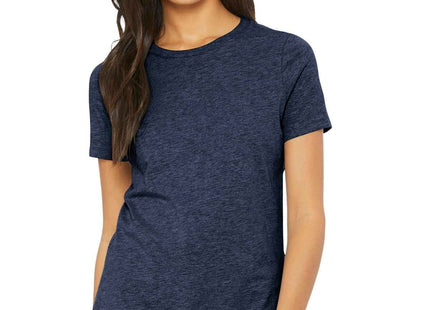 BELLA+CANVAS Women's Relaxed CVC Tee BC6400CVC Heather Navy
