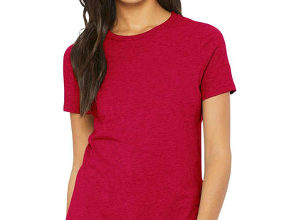 BELLA+CANVAS Women's Relaxed CVC Tee BC6400CVC Heather Red