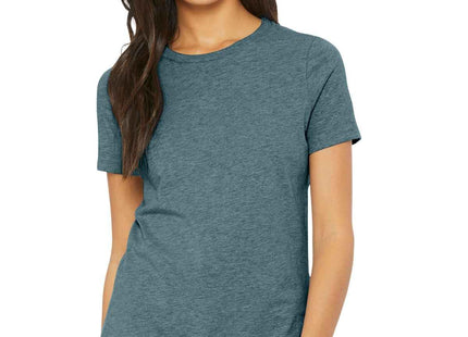 BELLA+CANVAS Women's Relaxed CVC Tee BC6400CVC Heather Slate