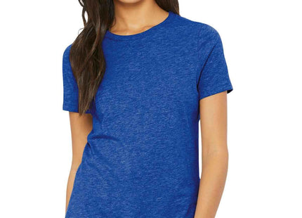 BELLA+CANVAS Women's Relaxed CVC Tee BC6400CVC Heather True Royal