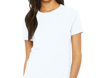 BELLA+CANVAS Women's Relaxed CVC Tee BC6400CVC Solid White Blend
