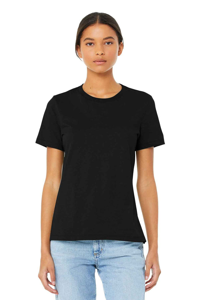 BELLA+CANVAS Women's Relaxed Jersey Short Sleeve Tee BC6400 Black