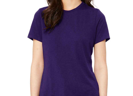 BELLA+CANVAS Women's Relaxed Jersey Short Sleeve Tee BC6400 Team Purple