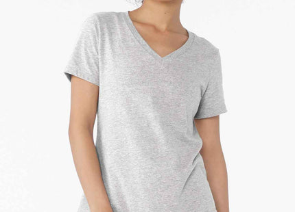 BELLA+CANVAS Women's Relaxed Heather CVC VNeck Tee BC6405CVC Athletic Heather